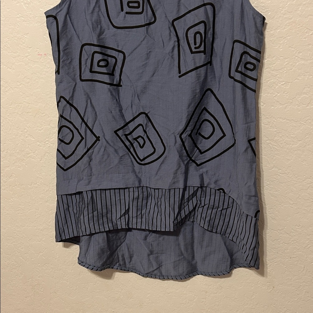 Kleio Women’s Chic Gray Geometric Pattern Tank To… - image 4